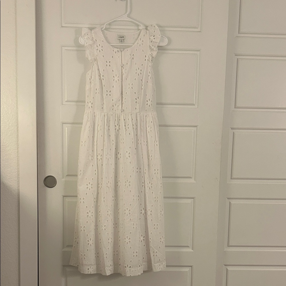 New With Tags! J. Crew White Eyelet Dress